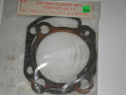 YAMAHA CT1 CT2 CT3 1969-1971 Head & Base Gaskets