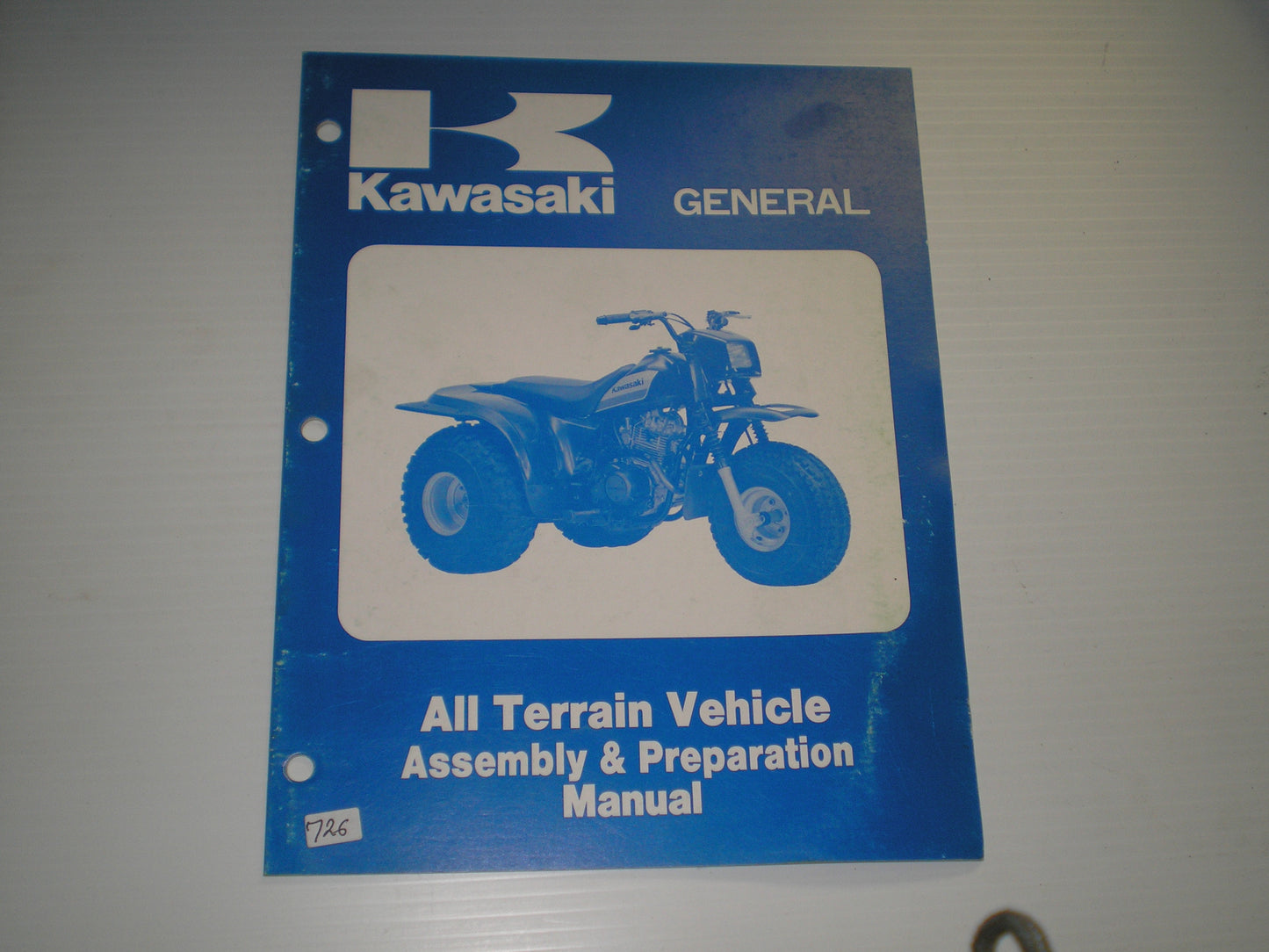 KAWASAKI 1985 General All Terrain Vehicle Assembly & Preparation Manual 99931-1185-01 #726