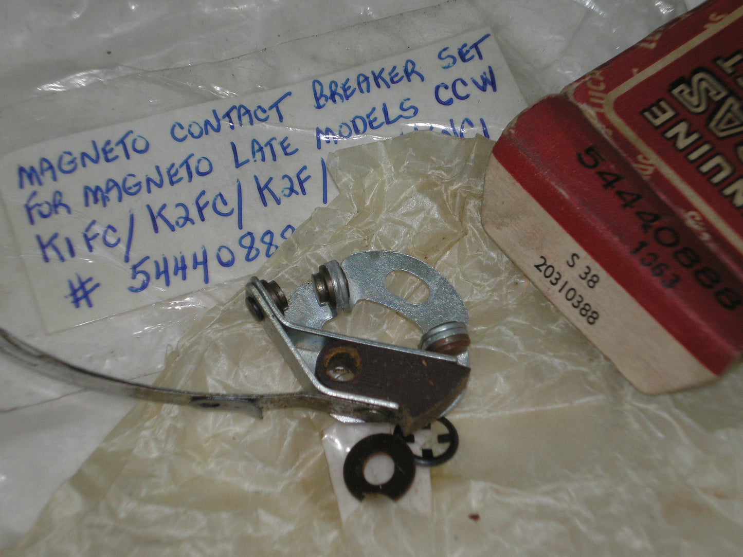 LUCAS K2F K2FC NC1 KNC1 Contact Breaker / Points Set Triumph Norton BSA Matchless AJS 54440888