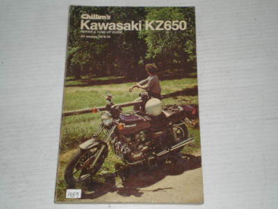 KAWASAKI KZ650 1976-1978 Chilton's Service Manual 6730 #1459