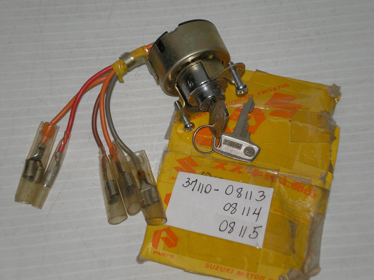 SUZUKI K125 T20 TC250 X6 Ignition Switch 37110-08113 / 37110-08114 / 37110-08115