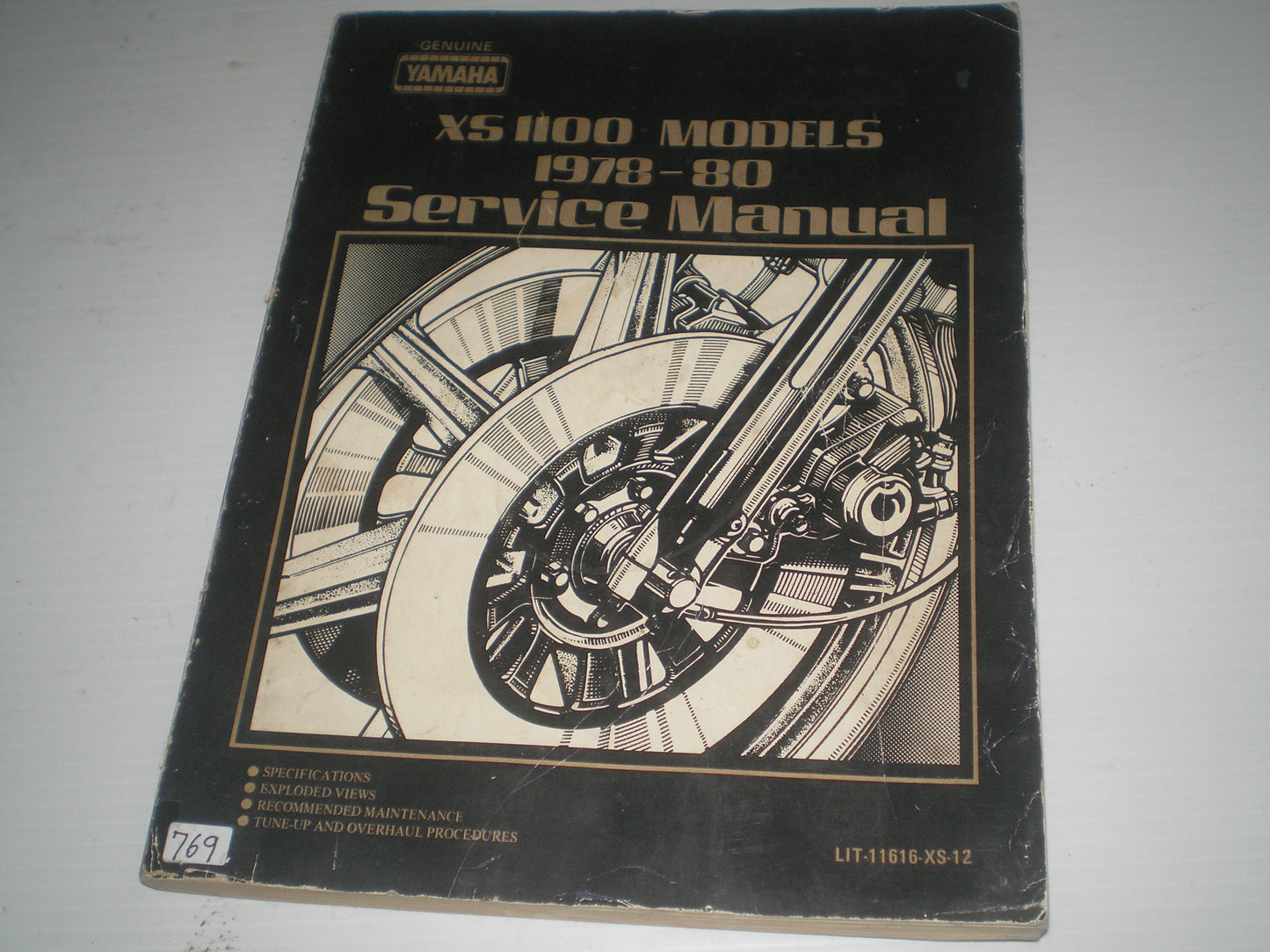 YAMAHA XS1100 E F SF 1978 1979 1980 Service Manual LIT-11616-XS-12 #769