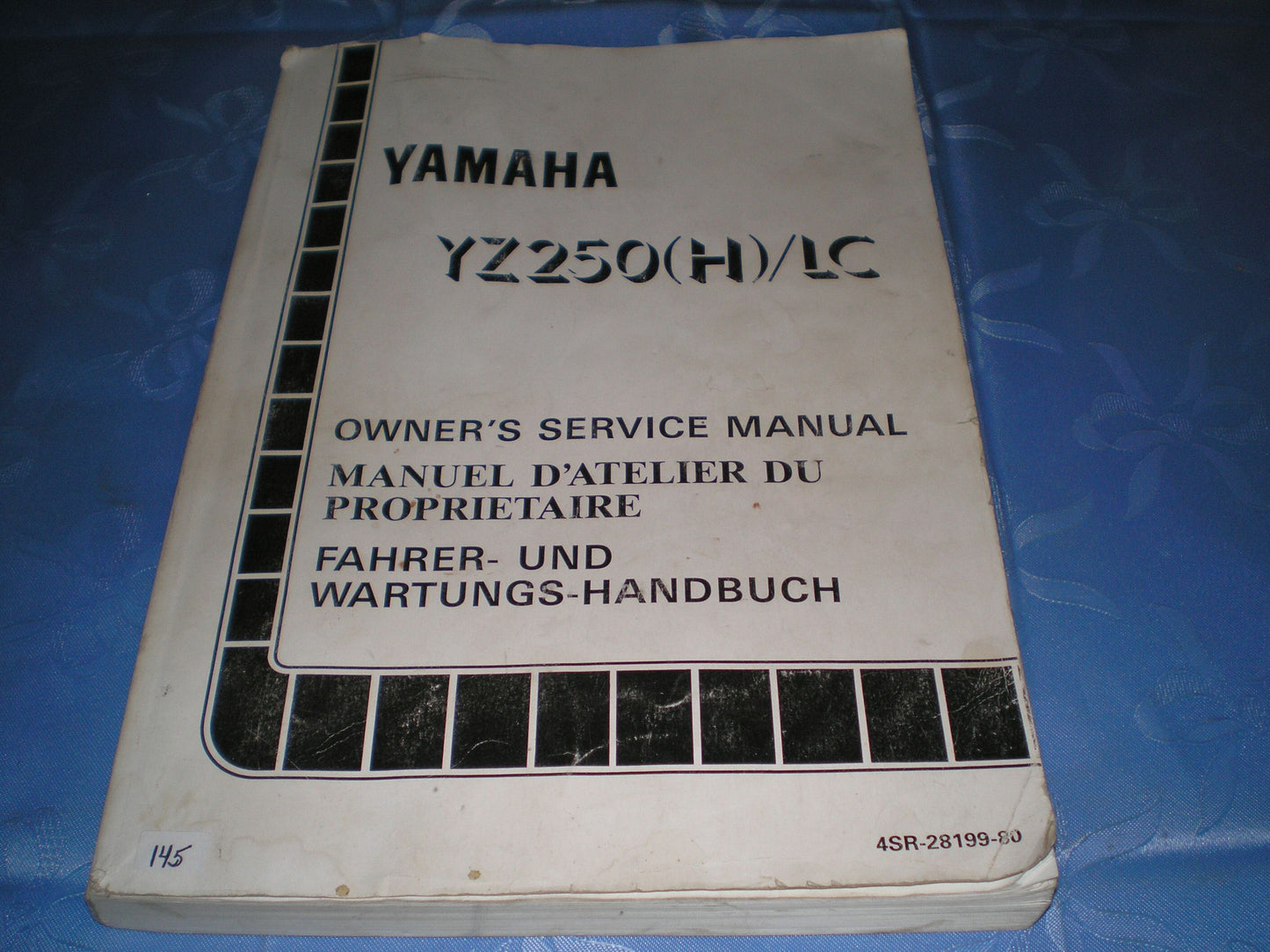 YAMAHA YZ250 H LC 1996 Owner's Service Manual 4SR-28199-80 #145