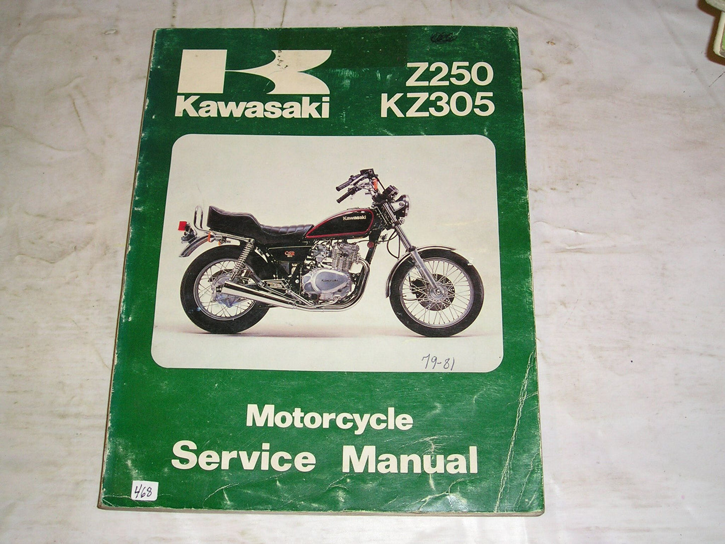 KAWASAKI KZ305 Z250 A1 A2 A3 B1 B2 C1 1979-1981 Service Manual 99924-1019-03 #468