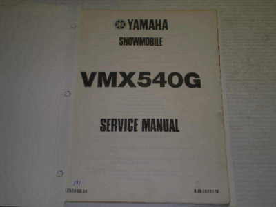 YAMAHA VMX540 G  V-Max  1983  Service Manual  8U9-28197-10  LIT-12618-00-51  #S178