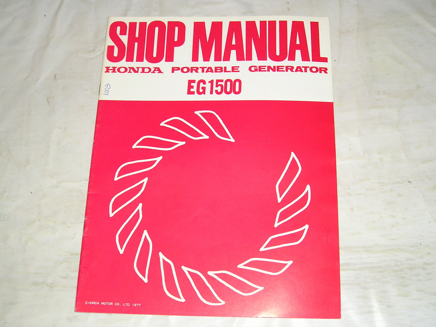 HONDA EG1500 1978 Portable Generator Service Manual 6287102 #1003