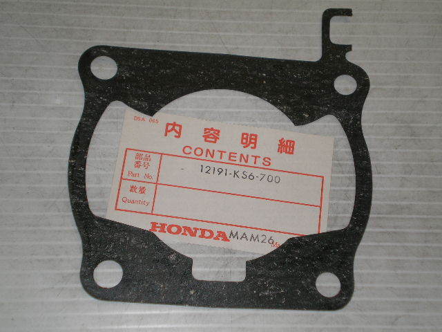 HONDA CR125 R Cylinder Base Gasket 12191-KS6-700 / 12191-KS6-P00