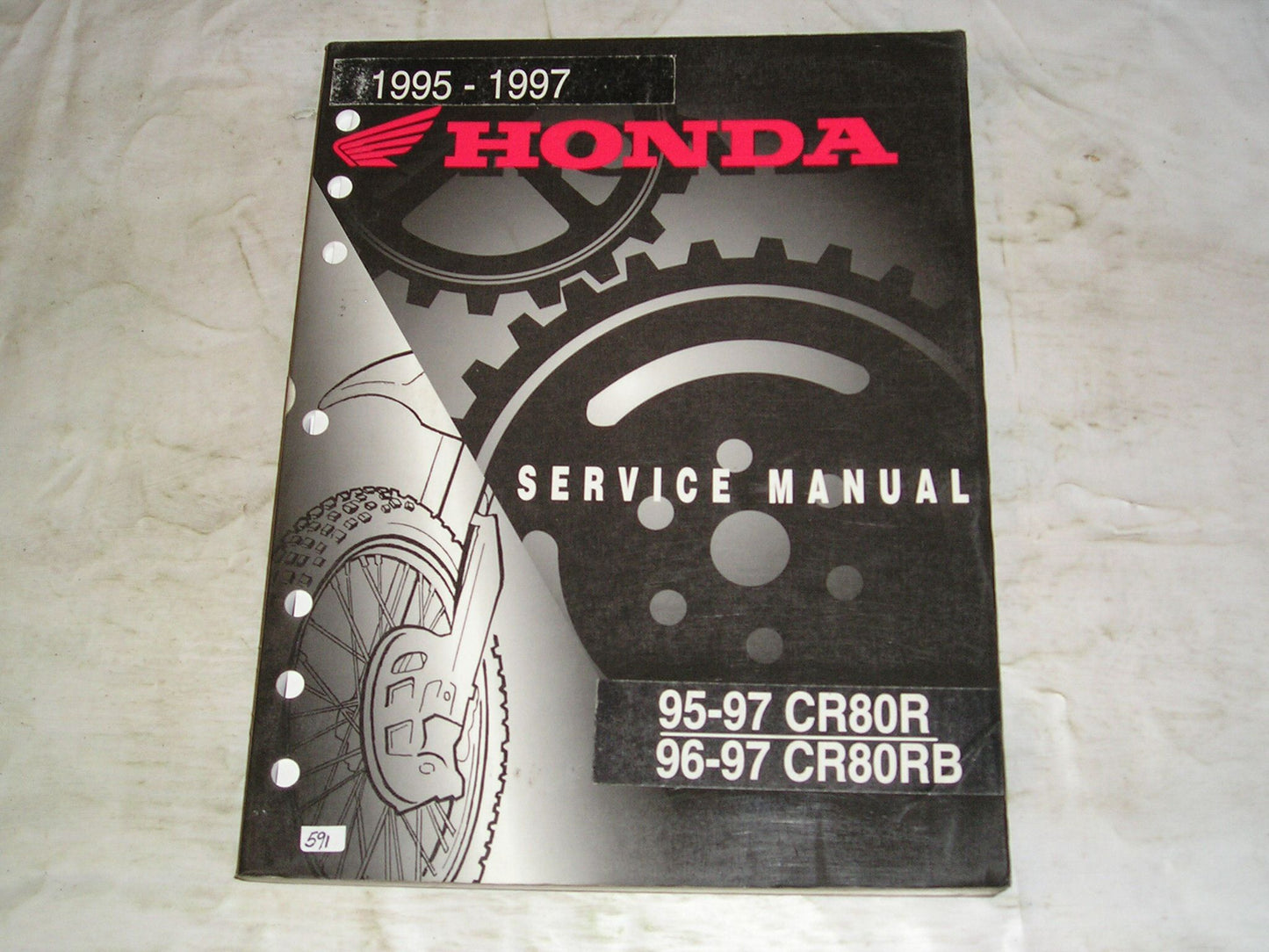 HONDA CR80 R RB 1995-1997 Service Manual 61GBF01 #591