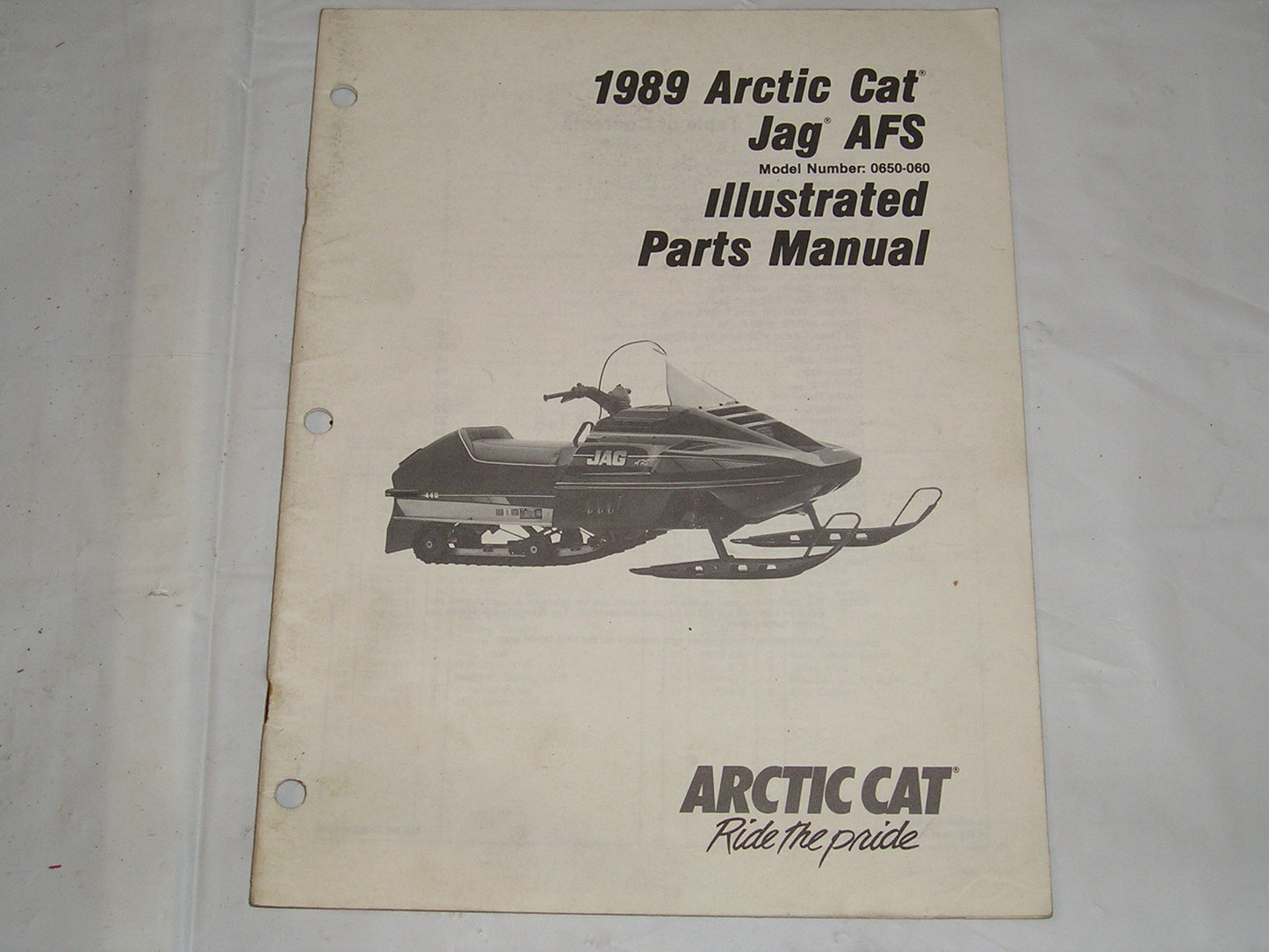 ARCTIC CAT Snowmobile Jag AFS 1989 Parts Manual #S29