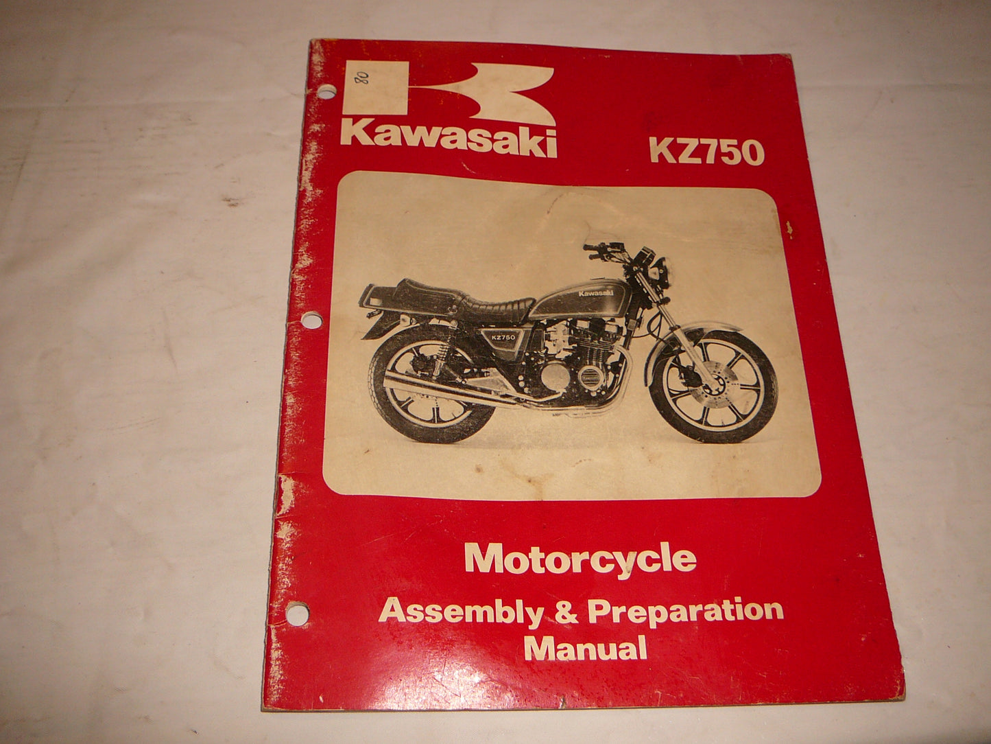 KAWASAKI KZ750 E1 1980 Assembly & Preparation Manual 99931-1044-01 #80