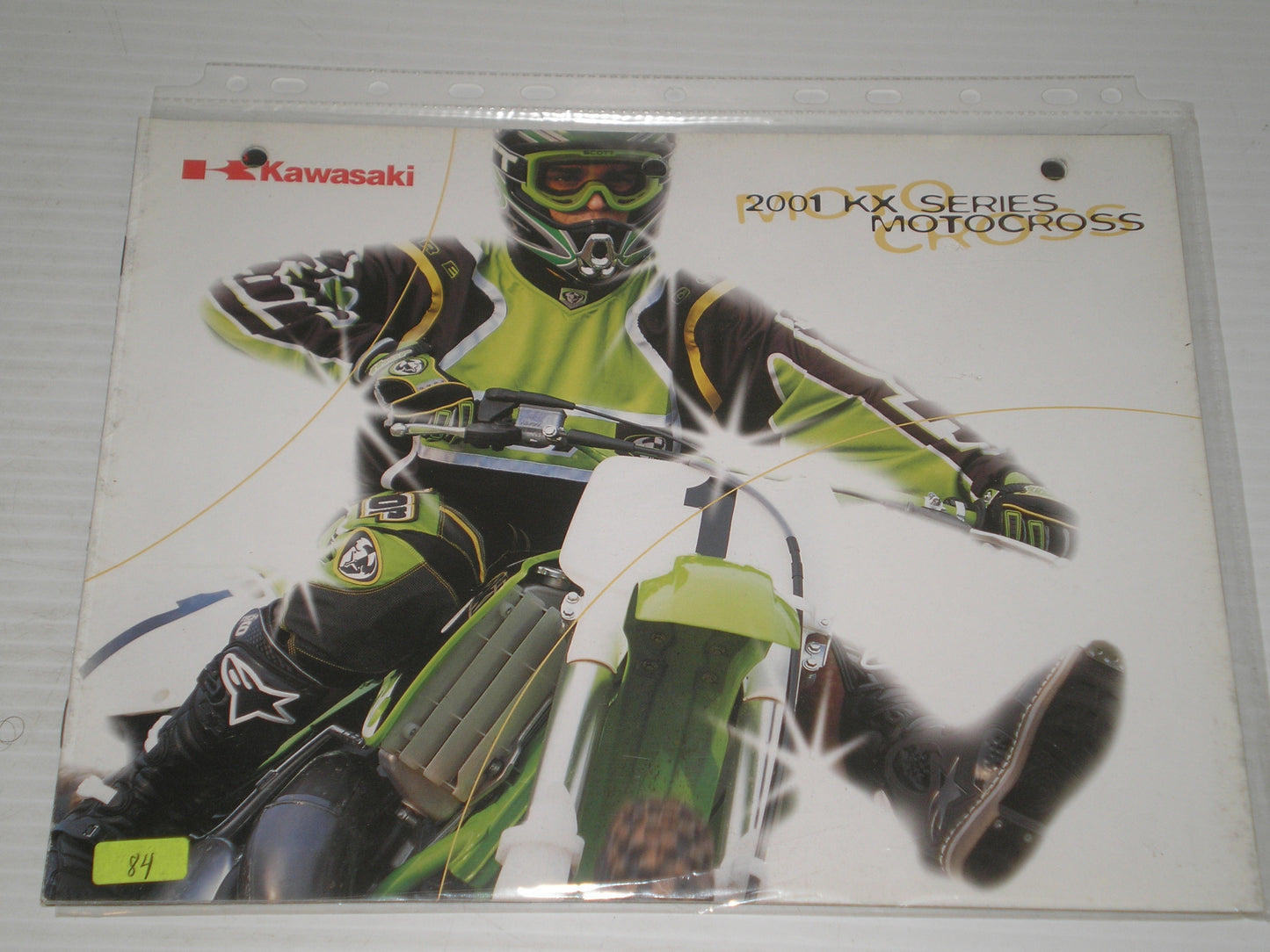 KAWASAKI 2001 KX MOTOCROSS SERIES SALES BROCHURE # 84