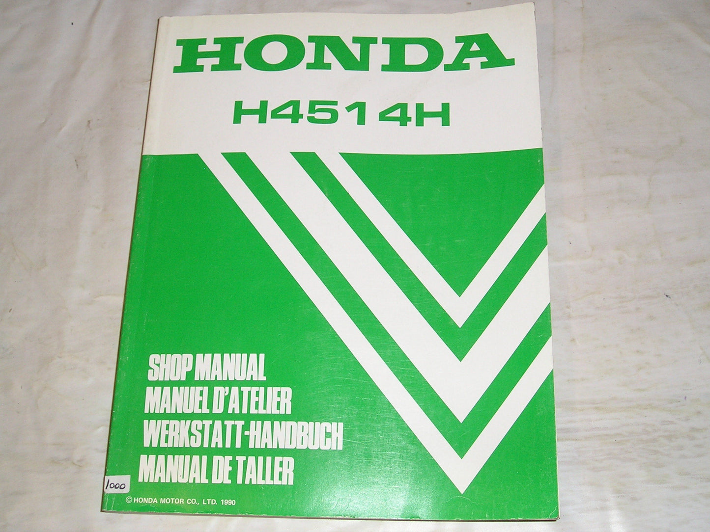 HONDA H4514H 1991 Lawn Tractor Service Manual 6675870 #1000