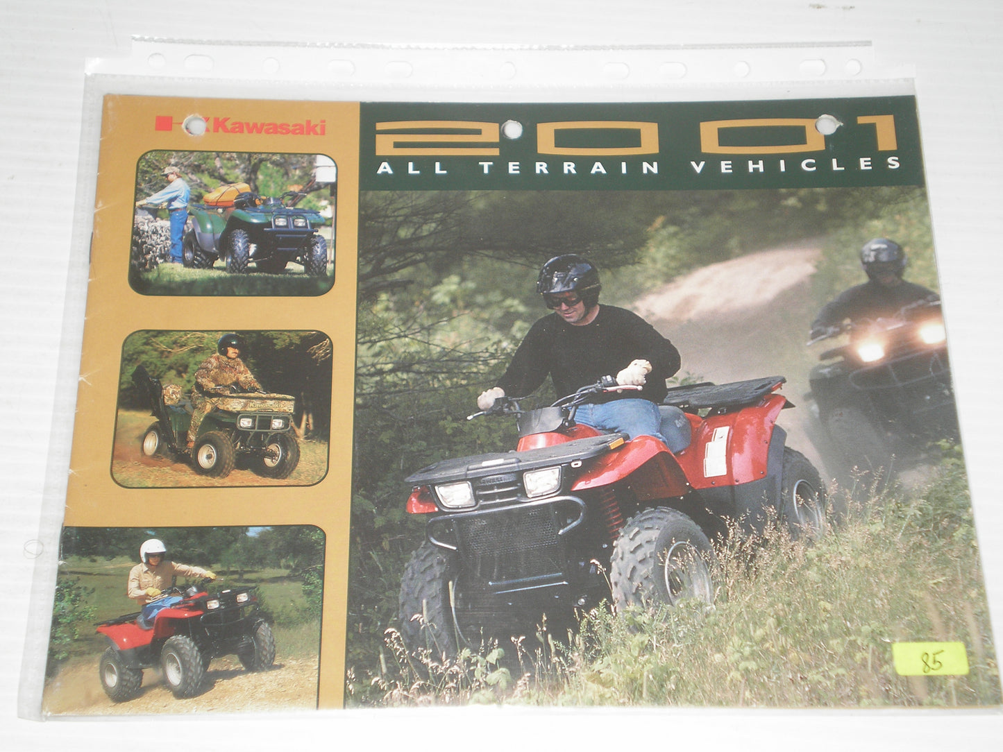 KAWASAKI 2001 ALL TERRAIN VEHICLE SALES BROCHURE # 85