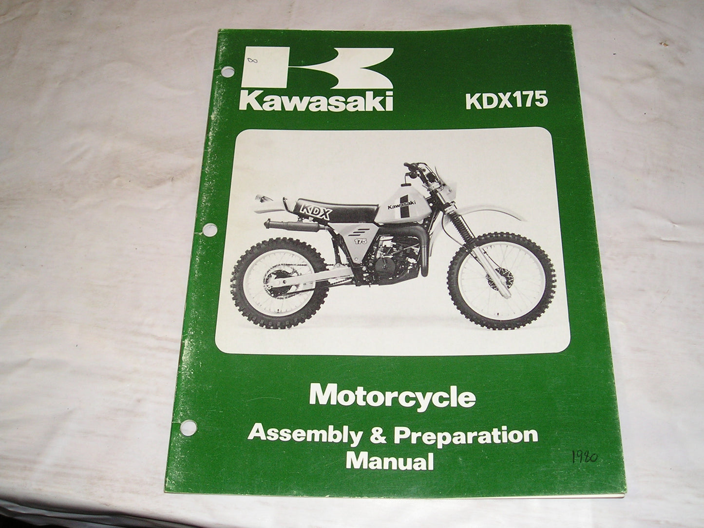 KAWASAKI KDX175 A1 1980 Assembly & Preparation Manual 99931-1056-01 #8