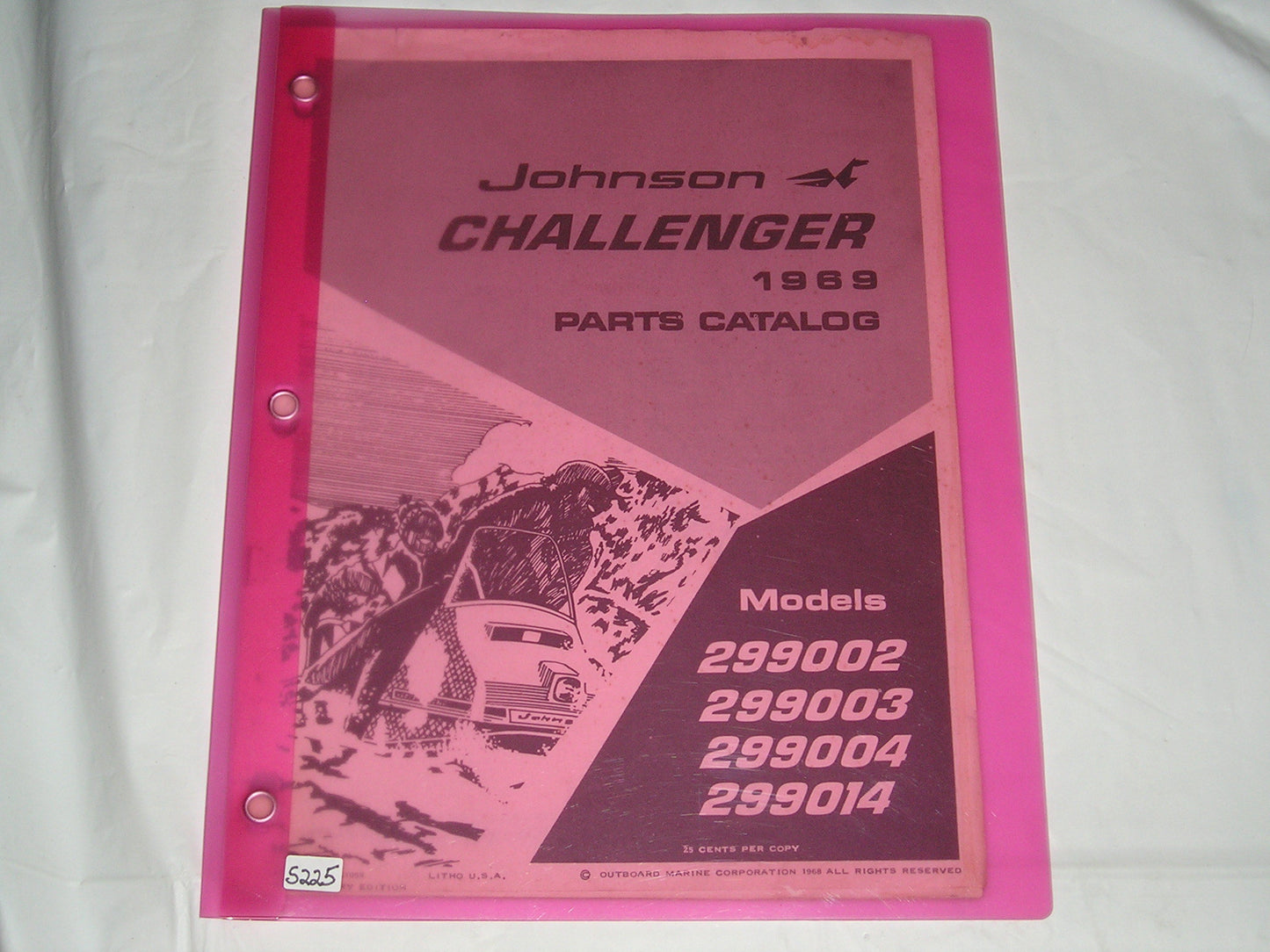 JOHNSON Challenger 1969 Parts Catalogue 261059 #S225