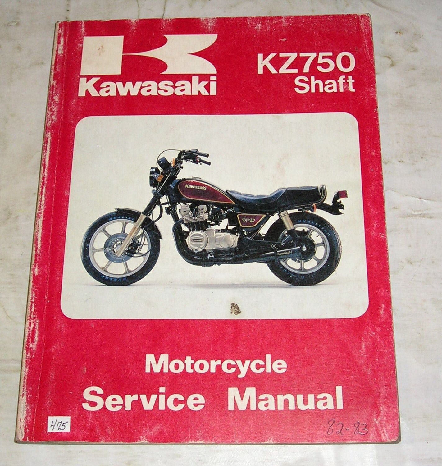 KAWASAKI KZ750 Shaft F1 N1 N2 P1 Z750 P2 1982-1983 Service Manual 9992