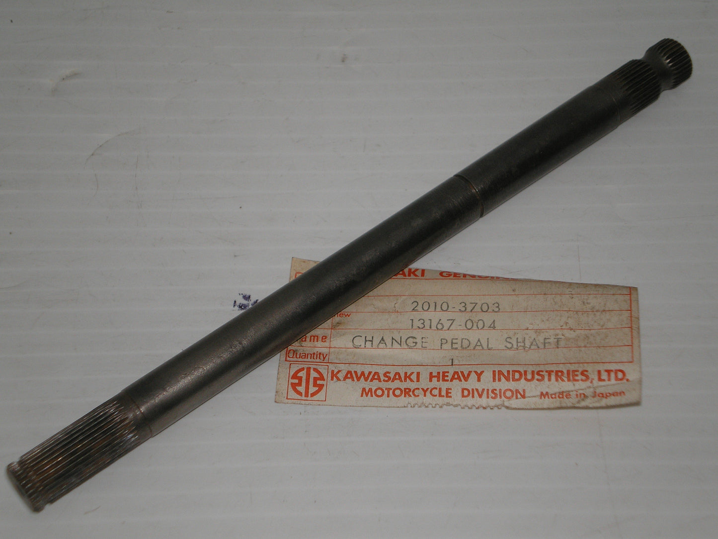 KAWASAKI C2SS C2TR J1 D1 Gear Change Shaft 13167-004