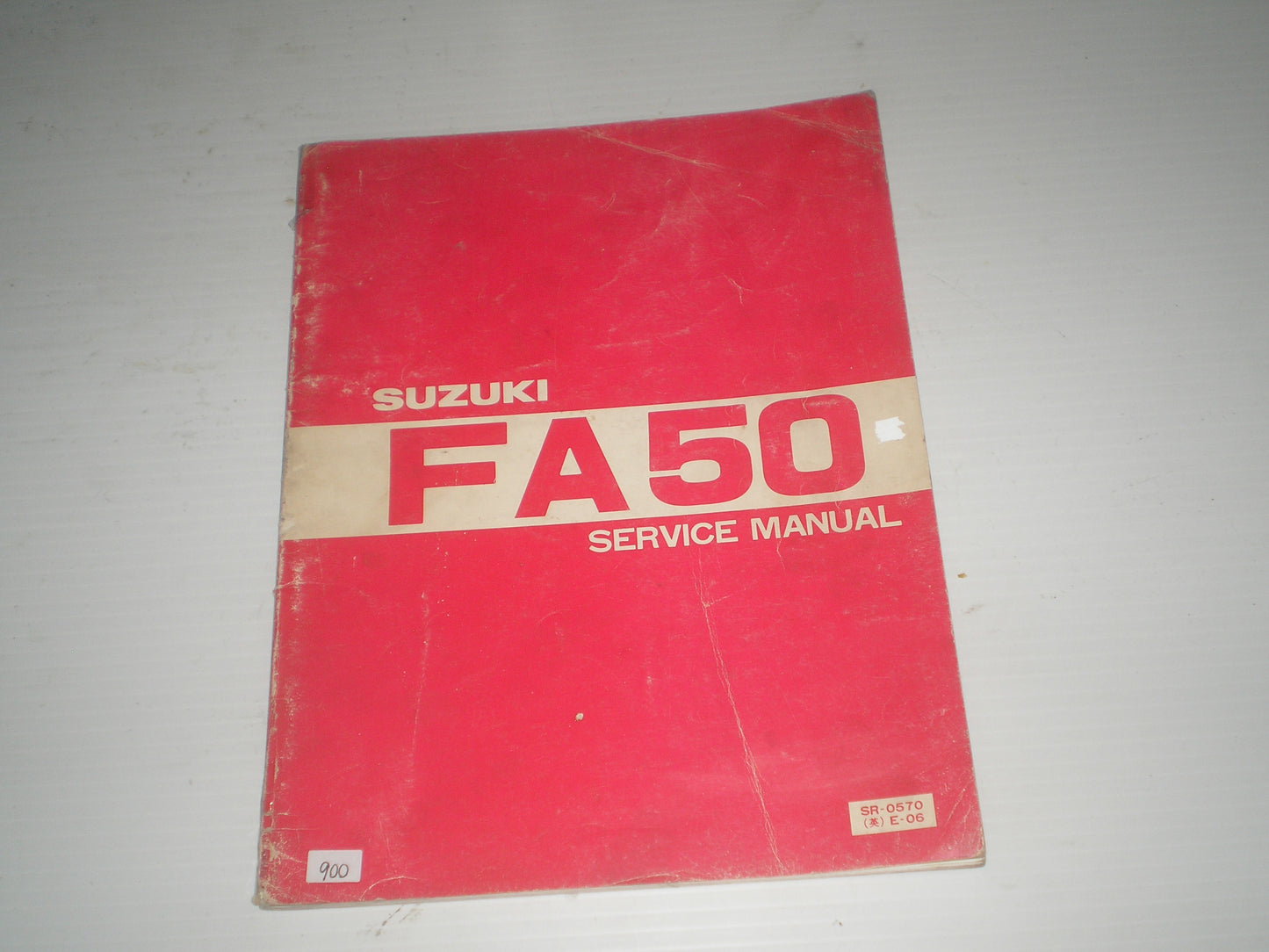 SUZUKI FA50 1981 Factory Service Manual SR-0570 E-06 #900