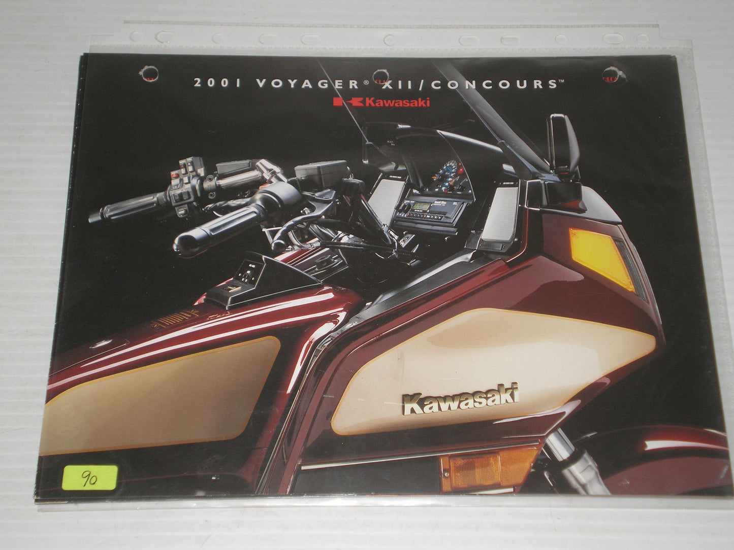 KAWASAKI 2001 ZX11 CONCOURCE SALES BROCHURE # 90