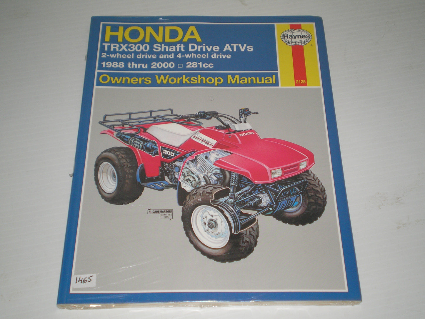 HONDA TRX300 FW Shaft Drive ATVs 1988-2000 Haynes Workshop Manual 2125 #1465