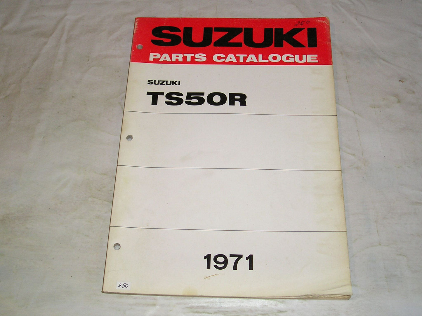 SUZUKI TS50 R 1971 Factory Parts Catalogue #250