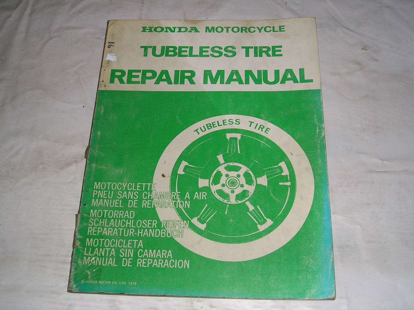 HONDA Tubeless Tire Repair Manual A30007903 #97