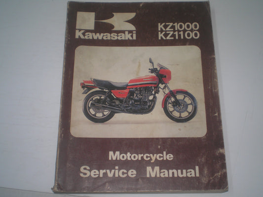 KAWASAKI GPz1000 GPz1100 KZ1000 KZ1100 Factory Service Manual 99924-1026-02 #1142