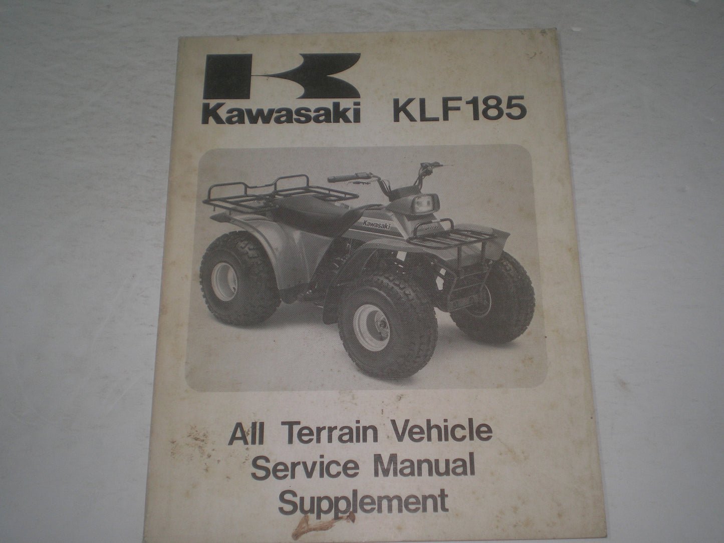 KAWASAKI KLF185 A1A A2 1985 1986 Service Manual Supplement 99924-1076-51 #1264