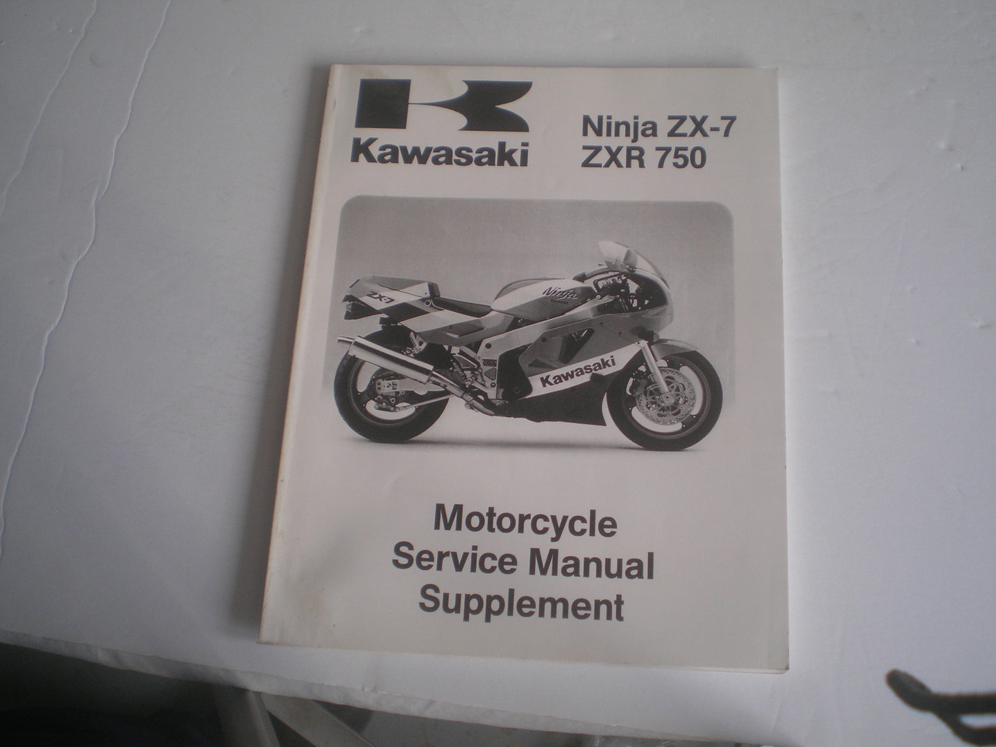 KAWASAKI ZXR 750 Ninja ZX-7 ZX750 H2 1990 Service Manual Supplement 99924-1126-51 #1380