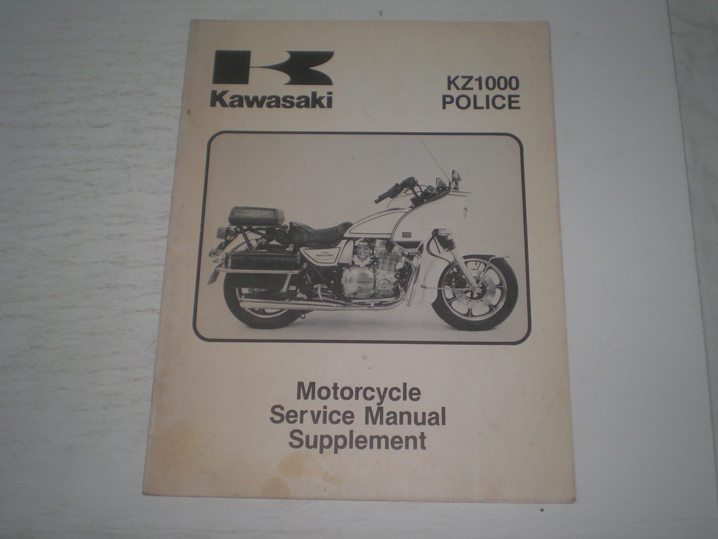 KAWASAKI KZ1000 P2 Police 1983 Service Manual Supplement 99963-0056-01 #1845