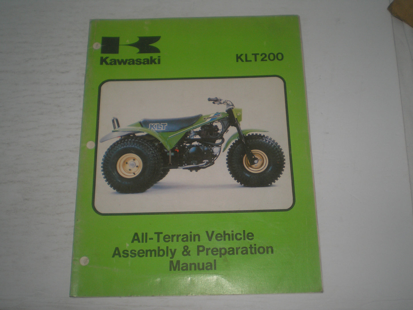 KAWASAKI KLT200 A1 1982 Assembly & Preparation Manual 99964-0119-01 #1848