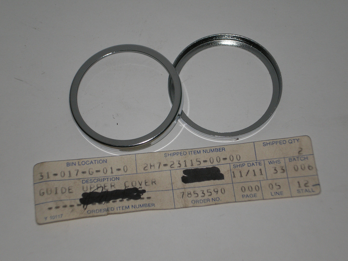 YAMAHA TX750 XS1100 Upper Cover Guides Set/2 2H7-23115-00