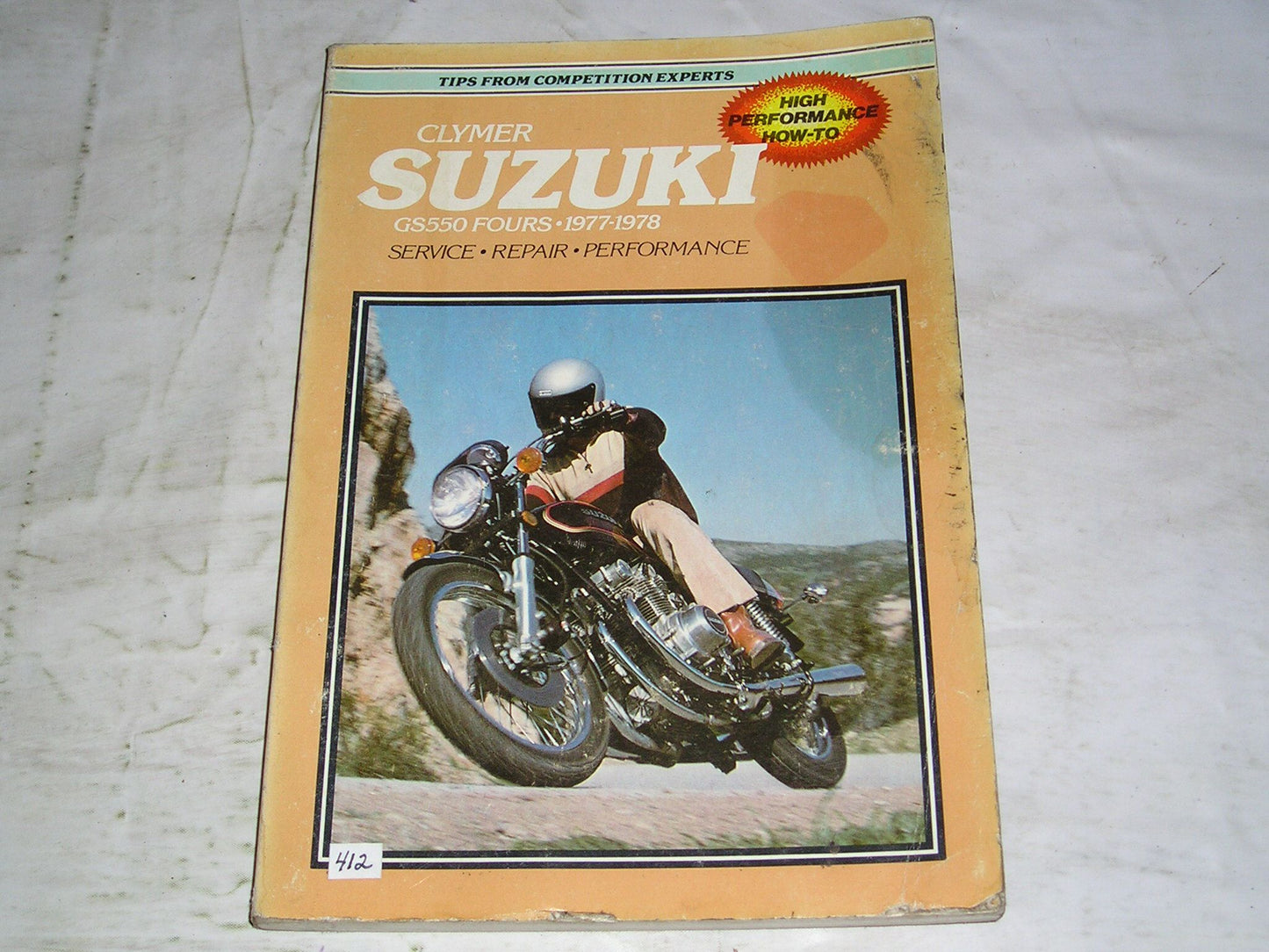 SUZUKI GS550 Fours 1977-1978 Clymer Service Manual M373  #412