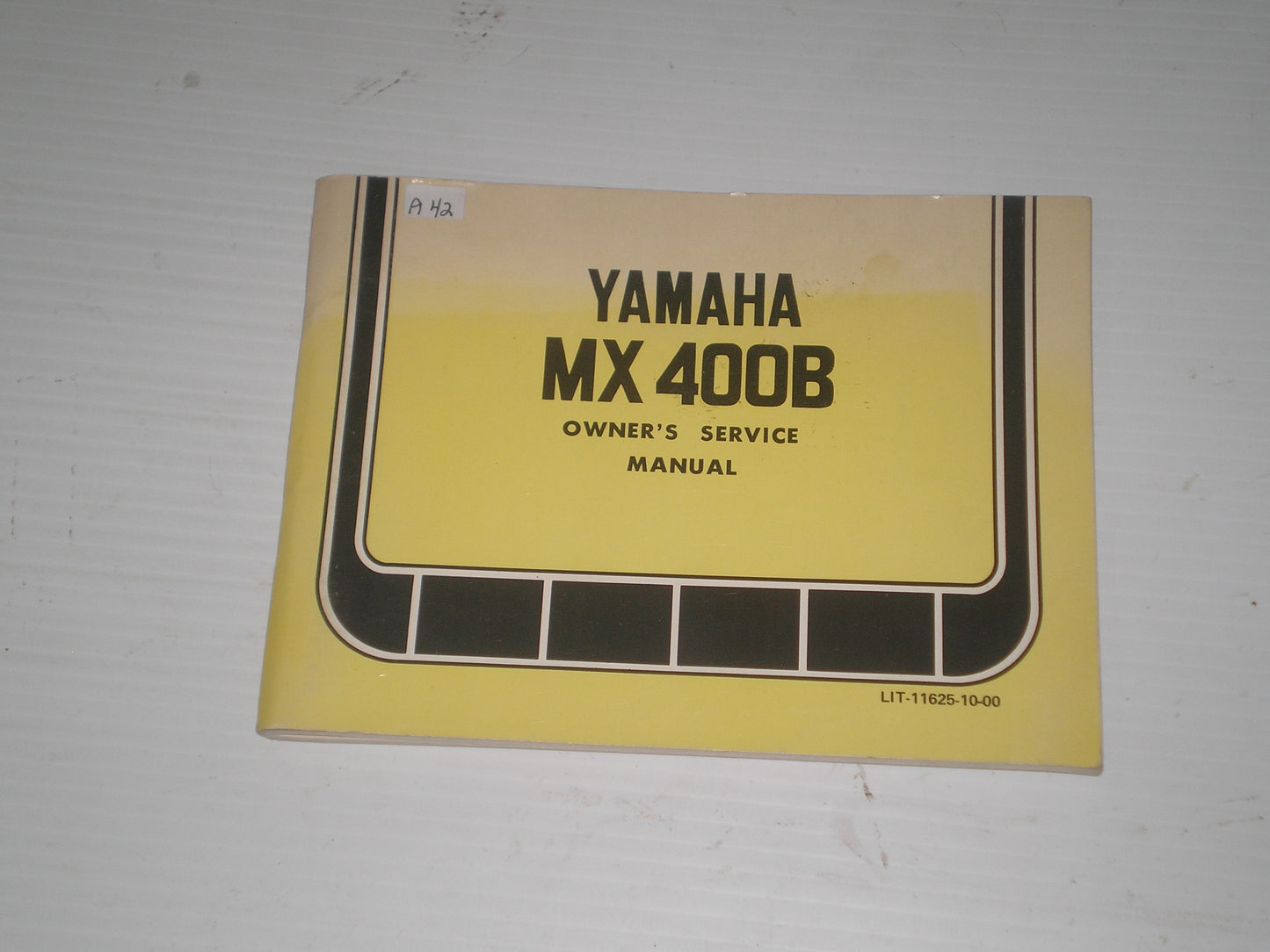 YAMAHA MX400 B Owner's Service Manual LIT-1125-10-00 #A42