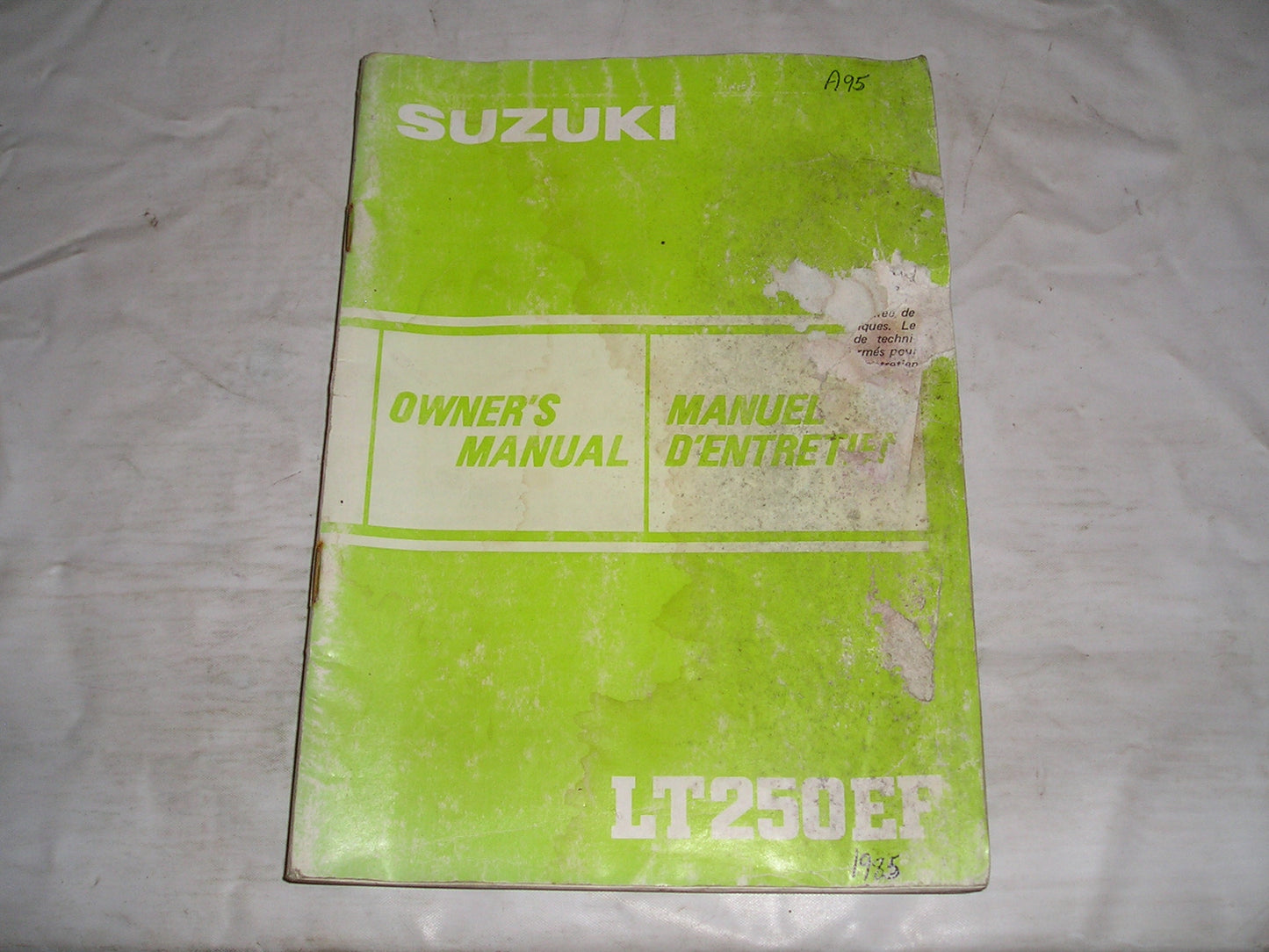 SUZUKI LT250 EP 1984 Owner's Manual 99011-24520-24B #A95
