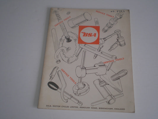 BSA 1970 Service Tools Catalogue 00-5726 #E118
