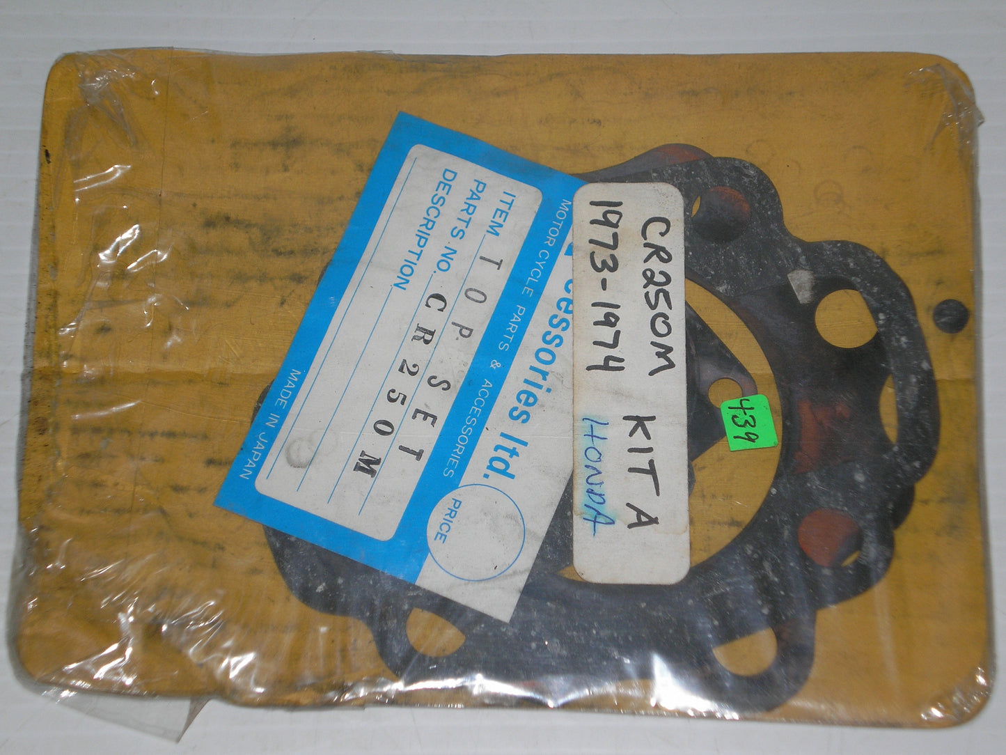 HONDA CR250 CR250M 1973-1974 Engine Top End Gasket Set AHRMA