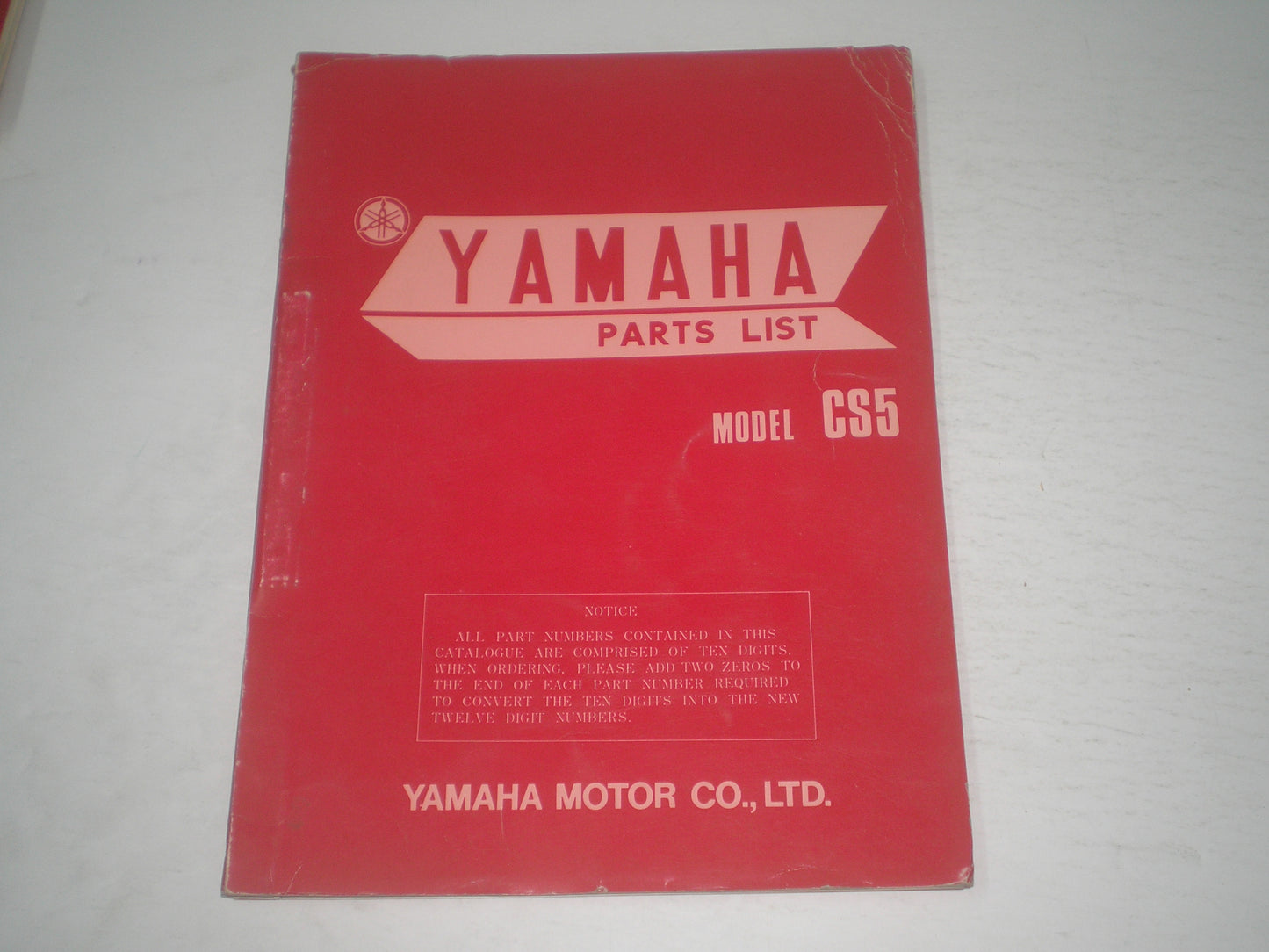 YAMAHA CS5 1972 Parts List / Catalogue 337-28198-60 #1714