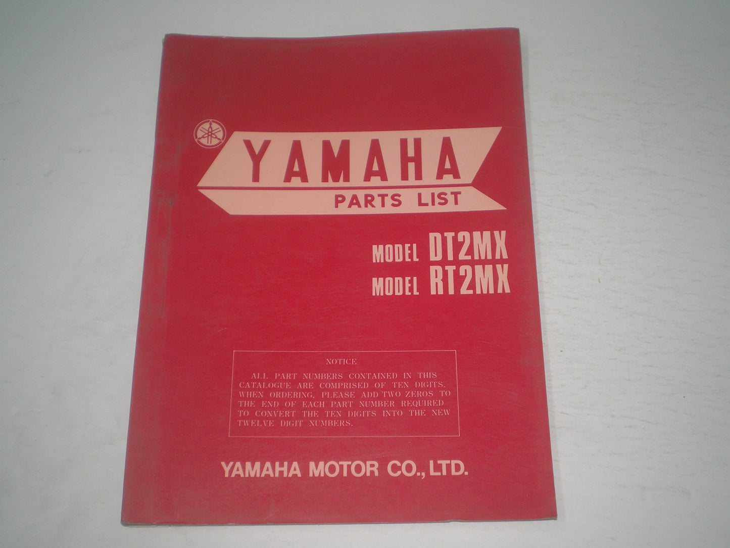 YAMAHA DT2MX & RT2MX 1972 Parts List / Catalogue 322-28198-60 #1715