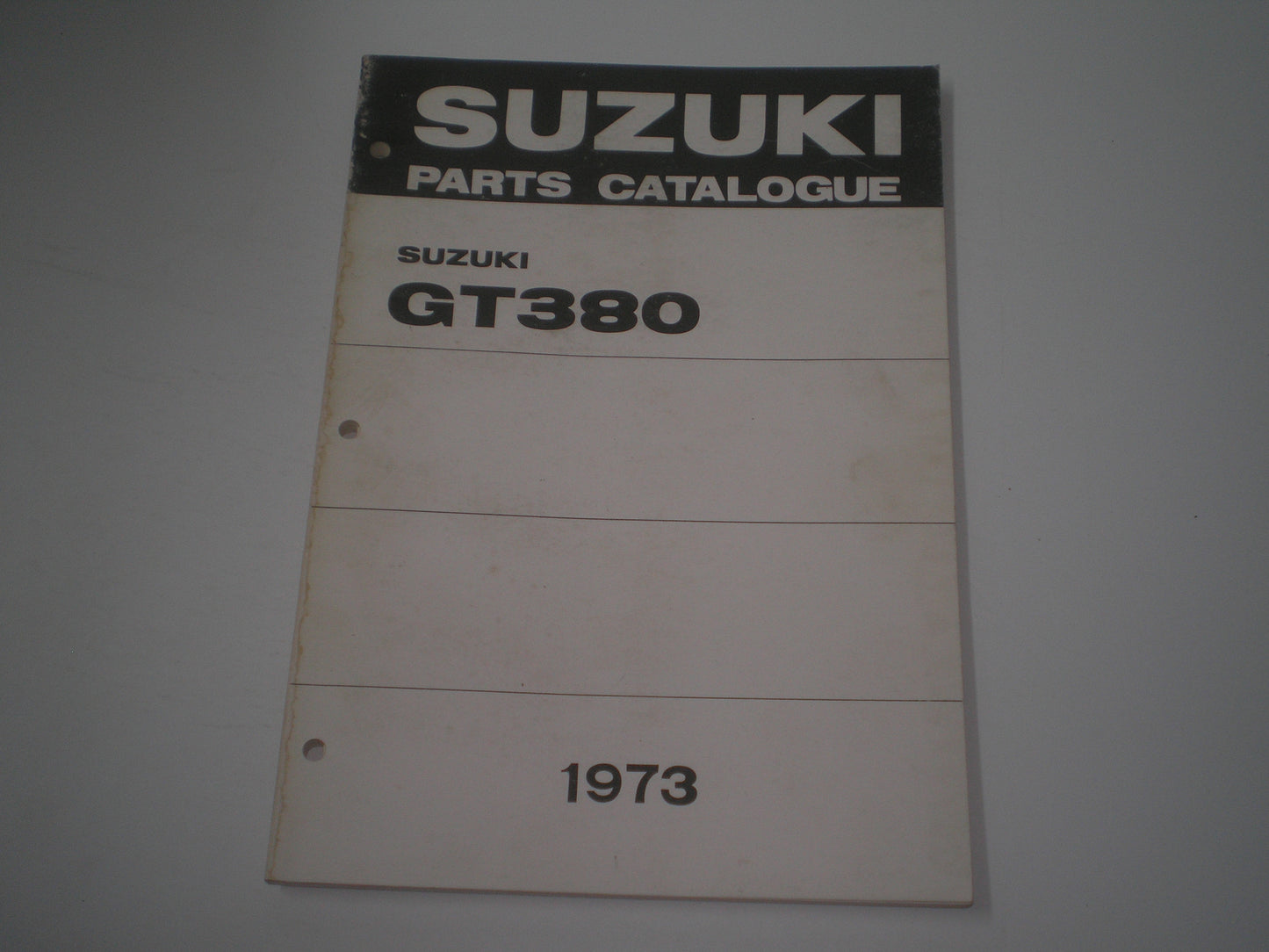 SUZUKI GT380 J K Sebring 1973 Parts Catalogue #1995