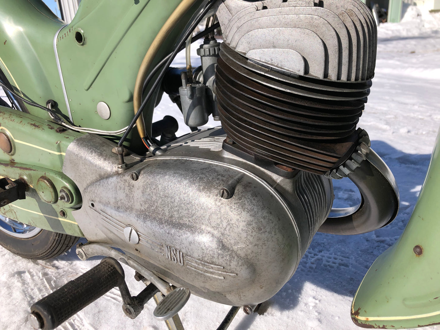 1958 NSU SUPER LUX MOTORCYCLE FOR SALE IN ORIGENAL CONDITION