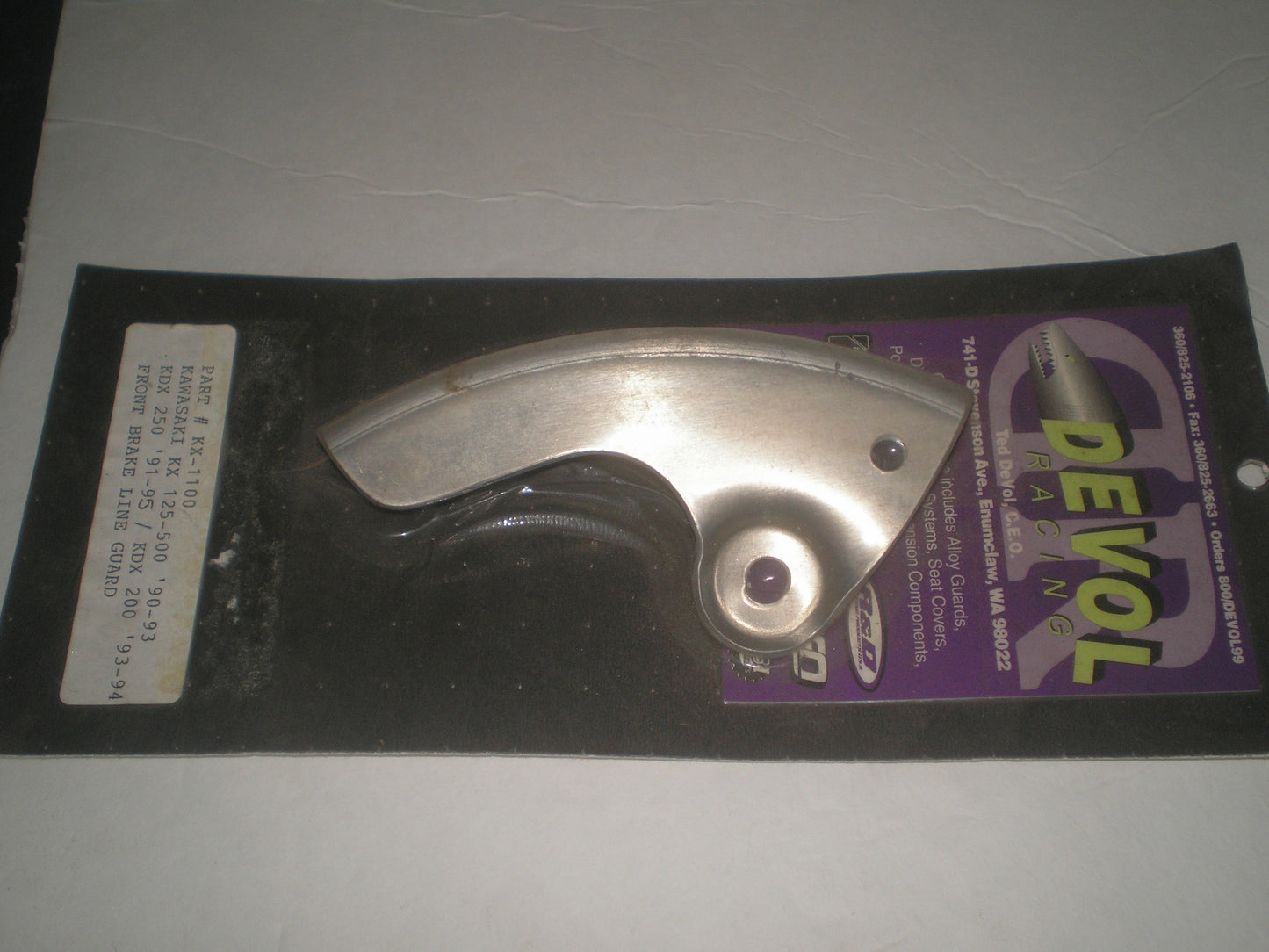 KAWASAKI KDX200 KDX250 KX125 KX250 KX500 Front Brake Line Guard KX-1100