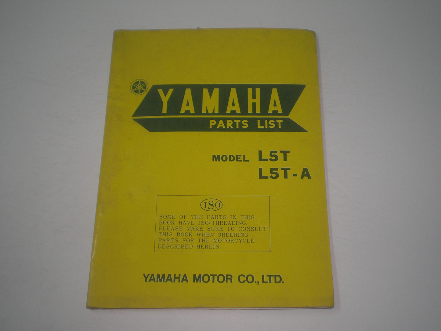 YAMAHA L5T L5T-A 1971 Parts List / Catalogue #1729