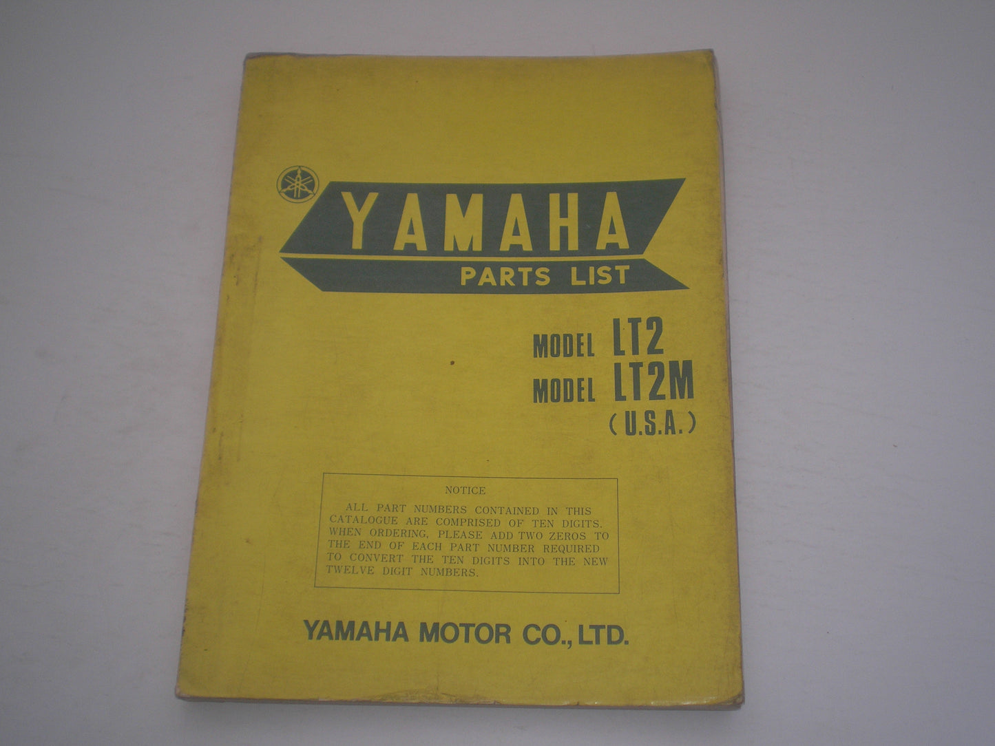 YAMAHA LT2 LT2M 1972 Parts List / Catalogue 305-28198-60 #1740