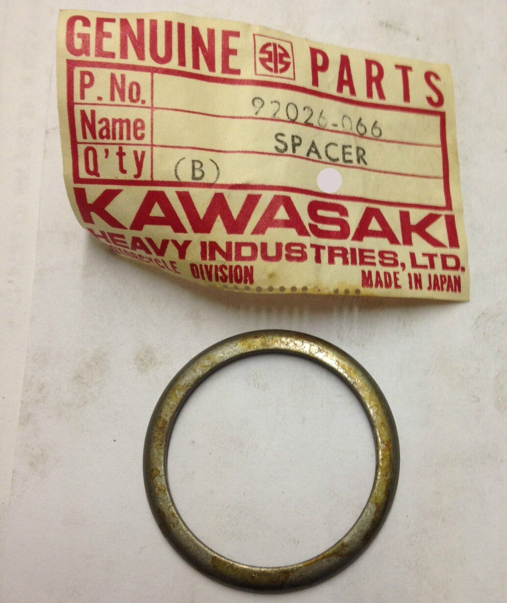 KAWASAKI H1 KH500 CRANKSHAFT BEARING SPACER 92026-066
