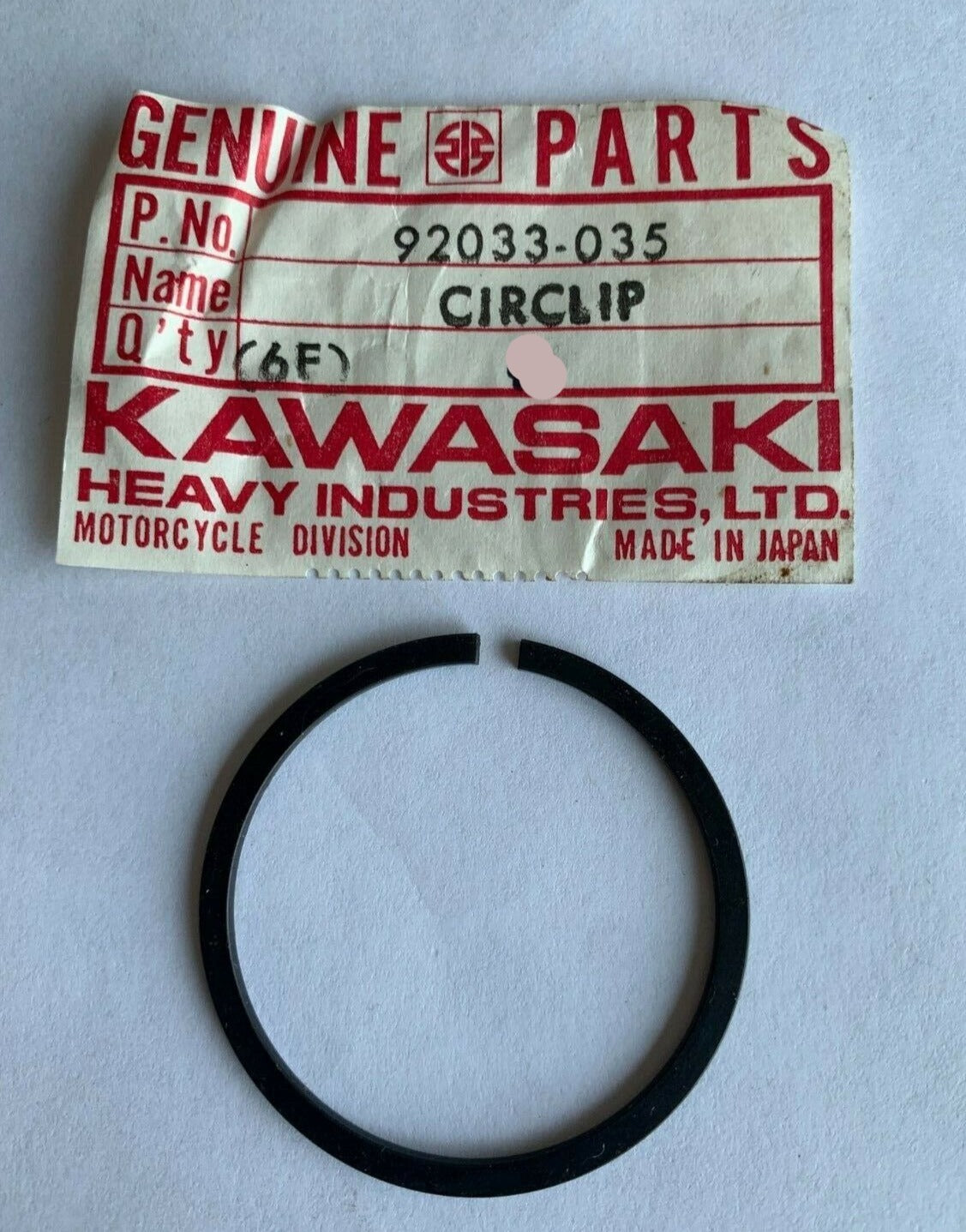 KAWASAKI KZ ZR ZX ZL 550 600 700 750 CIRCLIP 92033-035