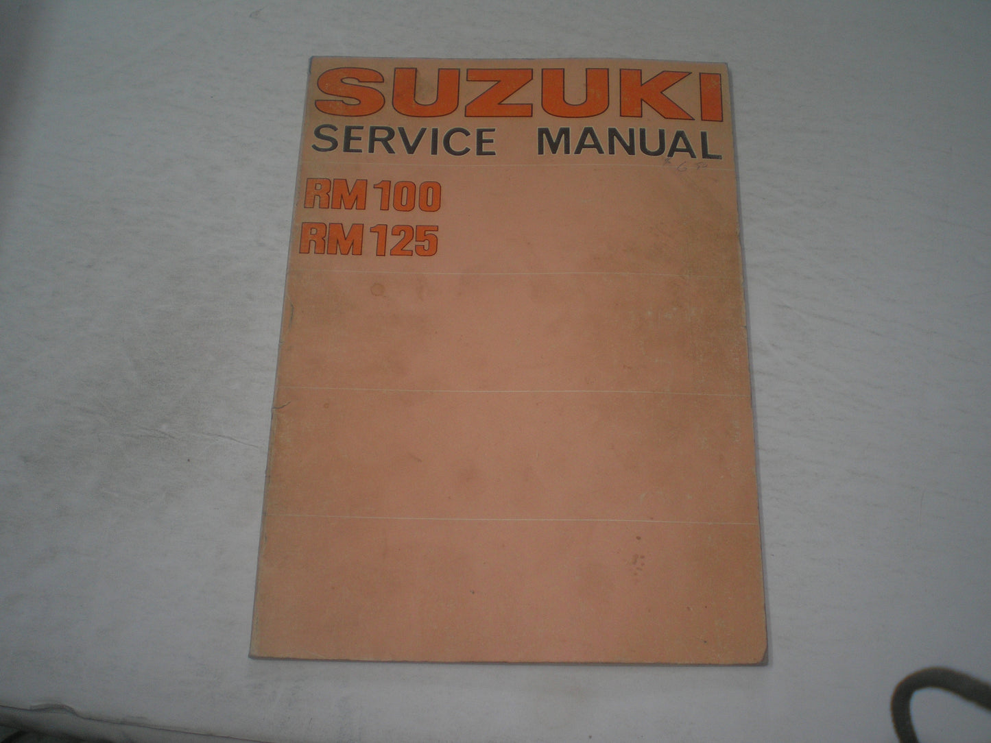SUZUKI RM100 A RM125 A/M/S 1977 Service Manual #1474