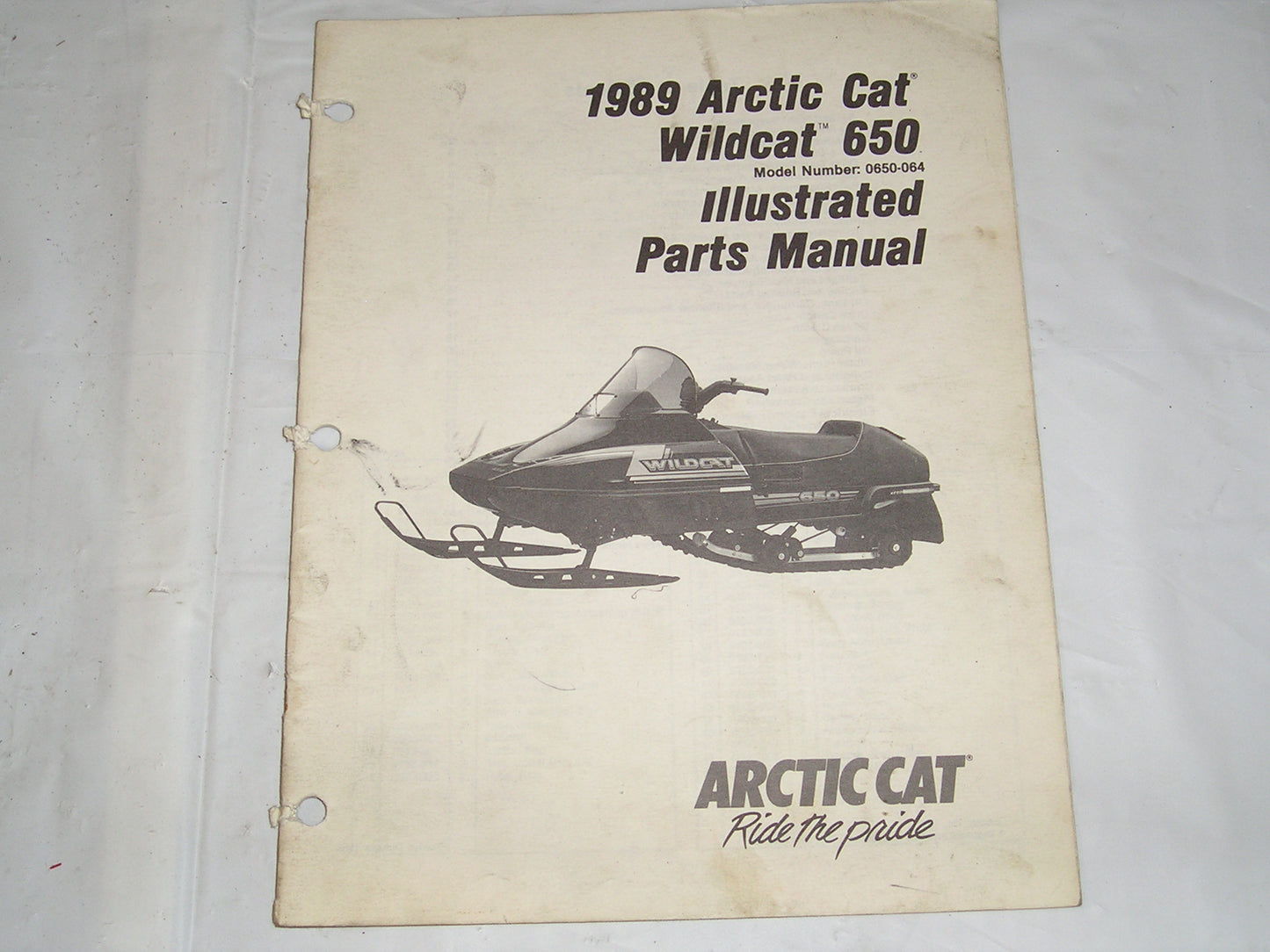 ARCTIC CAT Wildcat 650 1989 Illustrated Parts Catalogue 2254-495 #S21
