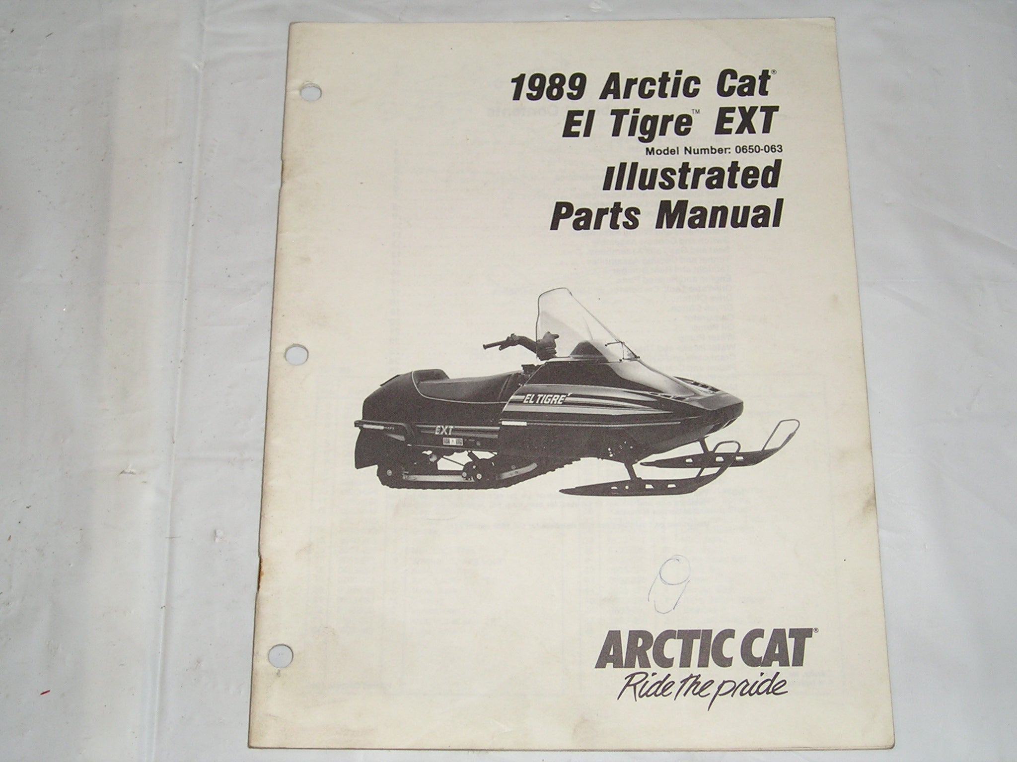 ARCTIC CAT El Tigre EXT Illustrated Parts Catalogue 2254494 S22 Pro