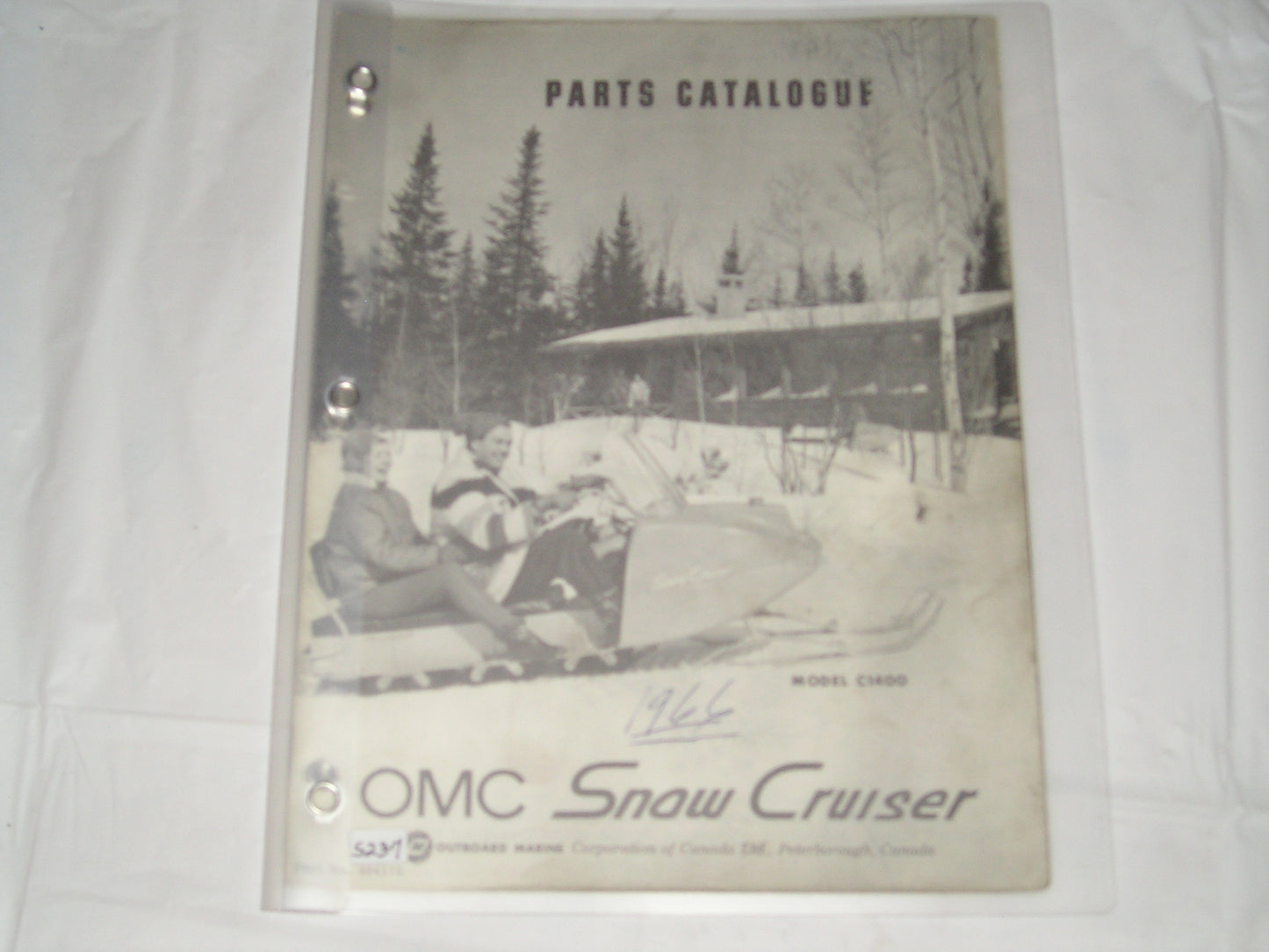 OMC Snow Cruiser C1400 1965 Parts Catalogue 404175 #S224